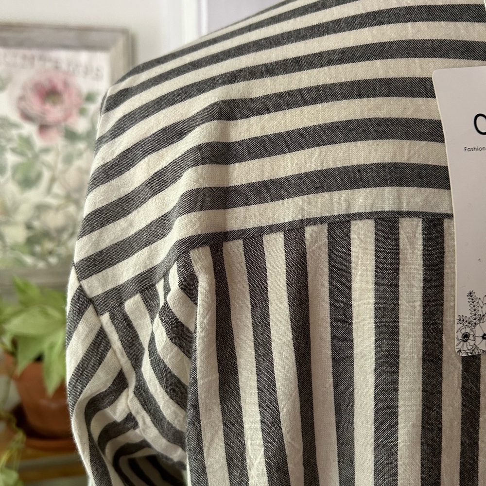 Button down striped shirt long sleeve - Picture 11 of 14